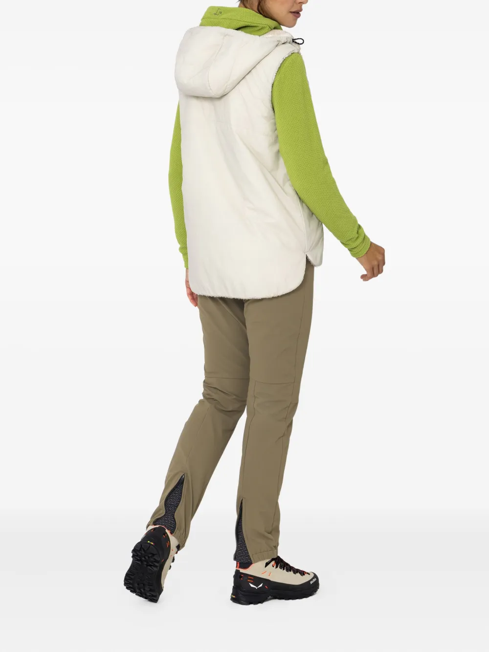 Lamunt Sabine Quilted Reversible Vest In White