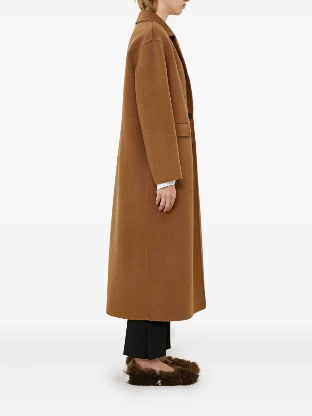 Meimeij Double-breasted Coat In Brown