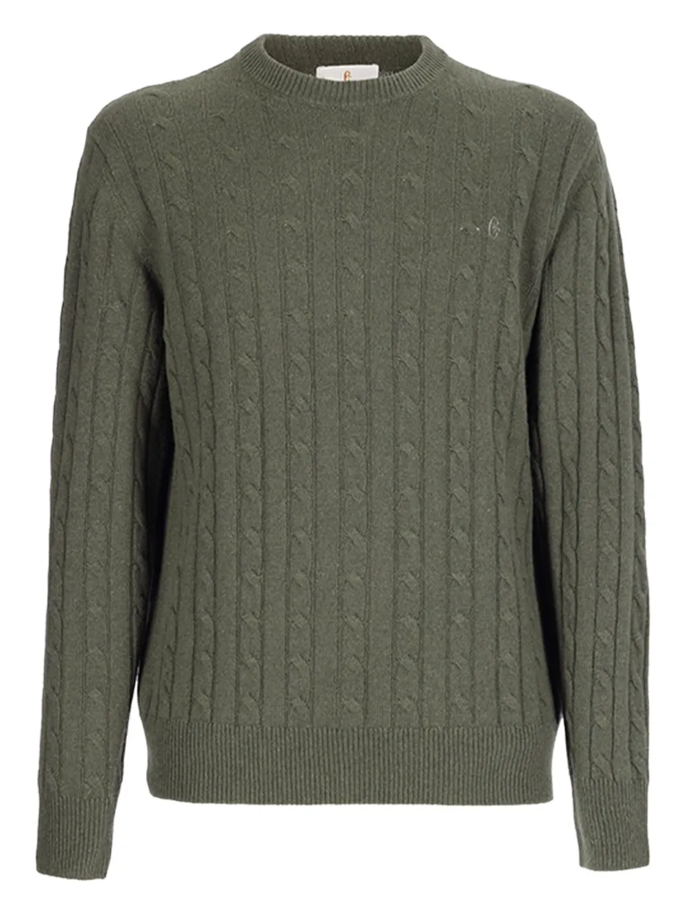 CONTE OF FLORENCE cable-knit wool jumper | Green | Image 1