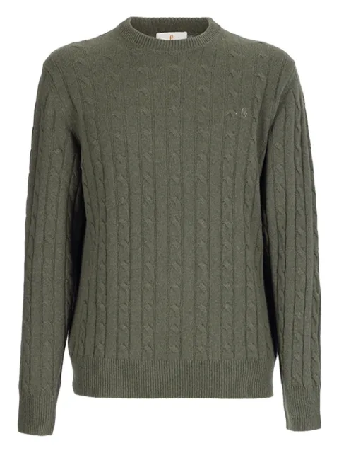 CONTE OF FLORENCE cable-knit wool jumper