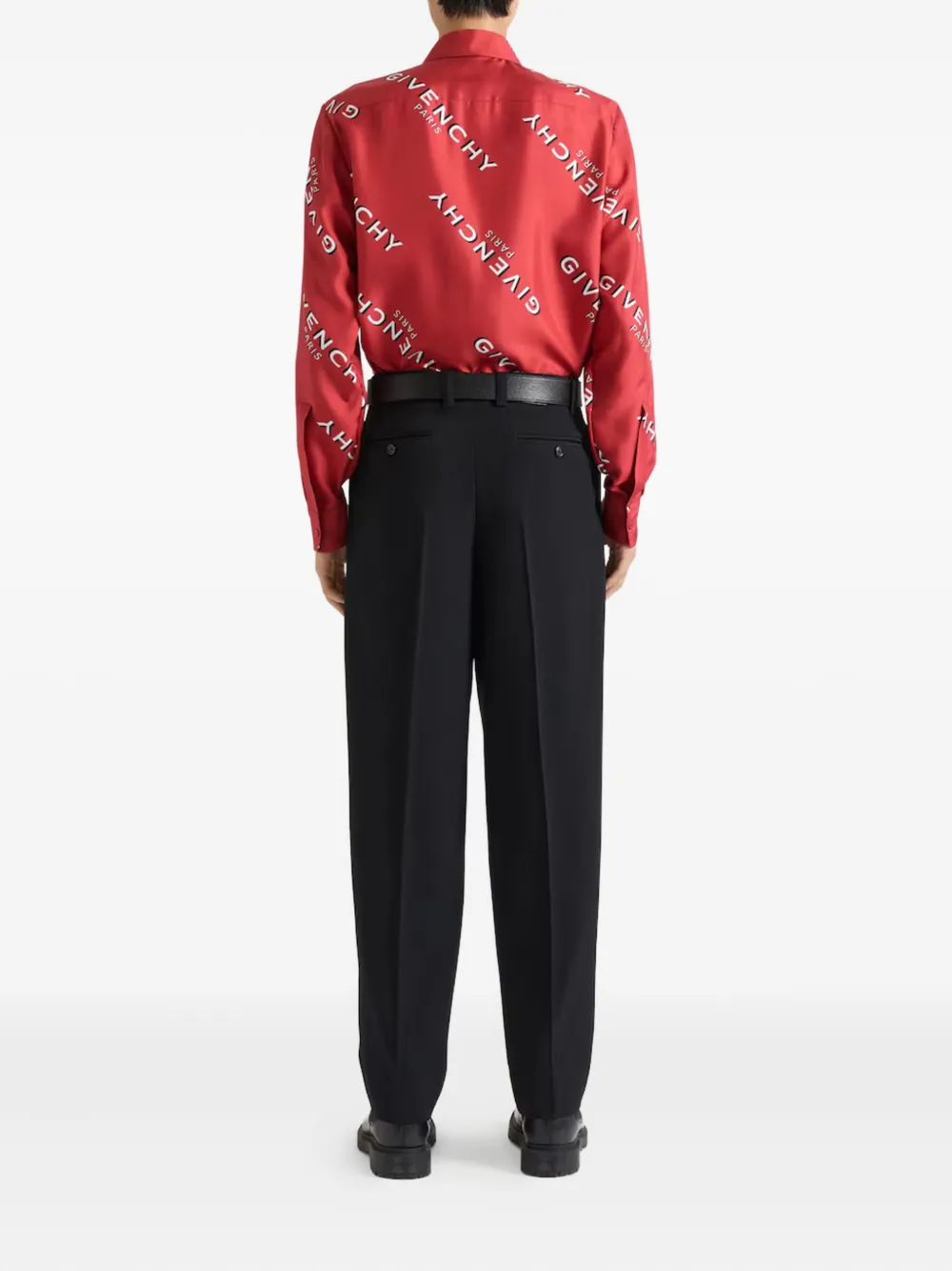 Givenchy Zijden overhemd met logoprint - Rood