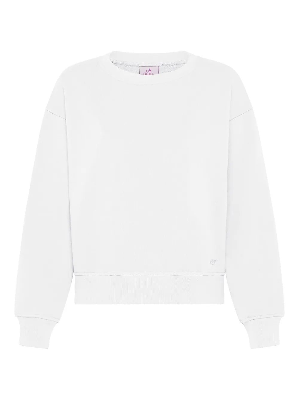 Deha Crew-neck Sweater In White