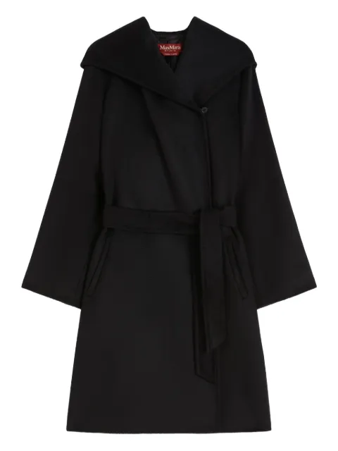 Max Mara hooded belted coat