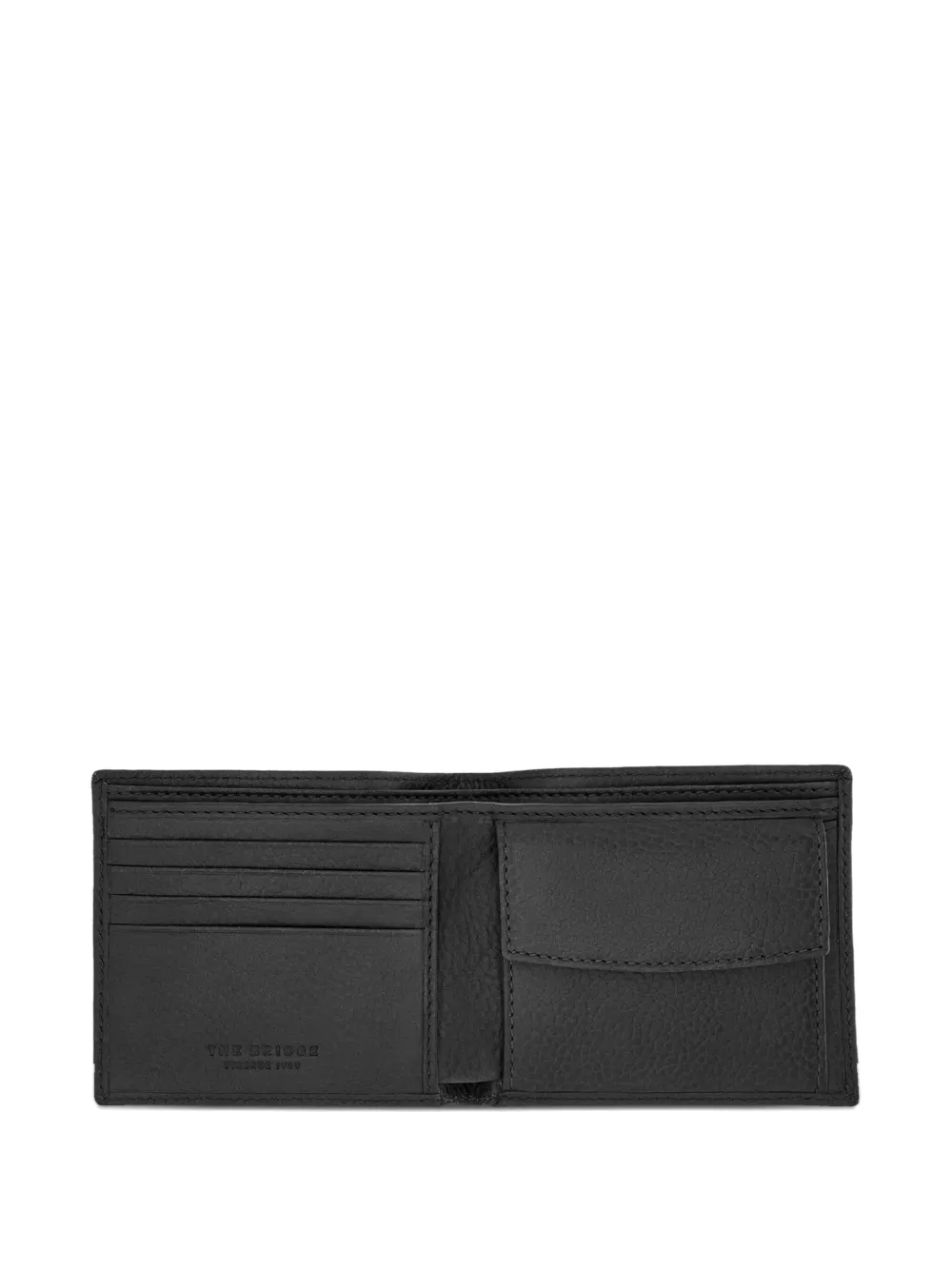 The Bridge bi-fold wallet - Zwart