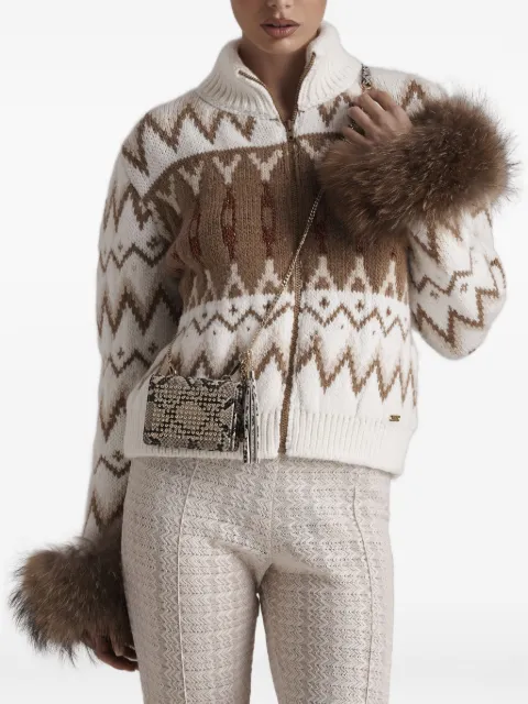 PHO FIRENZE fair-isle pattern cardigan