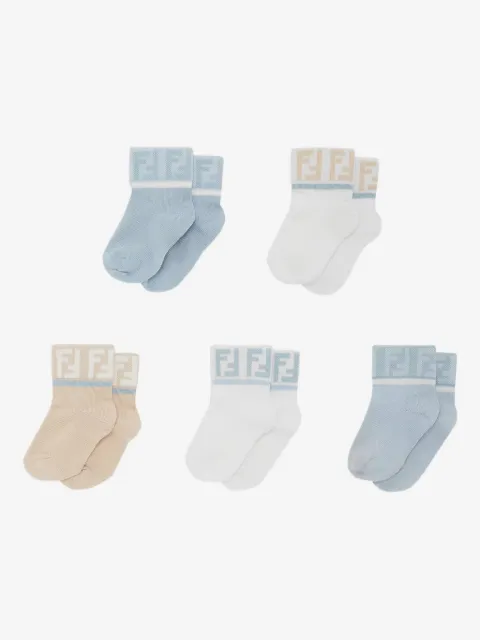 Fendi Kids logo-detail socks
