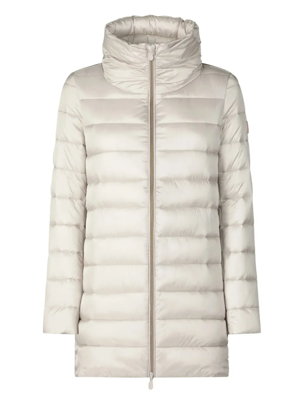 Save The Duck quilted stand-neck puffer jacket | Neutrals | Image 1