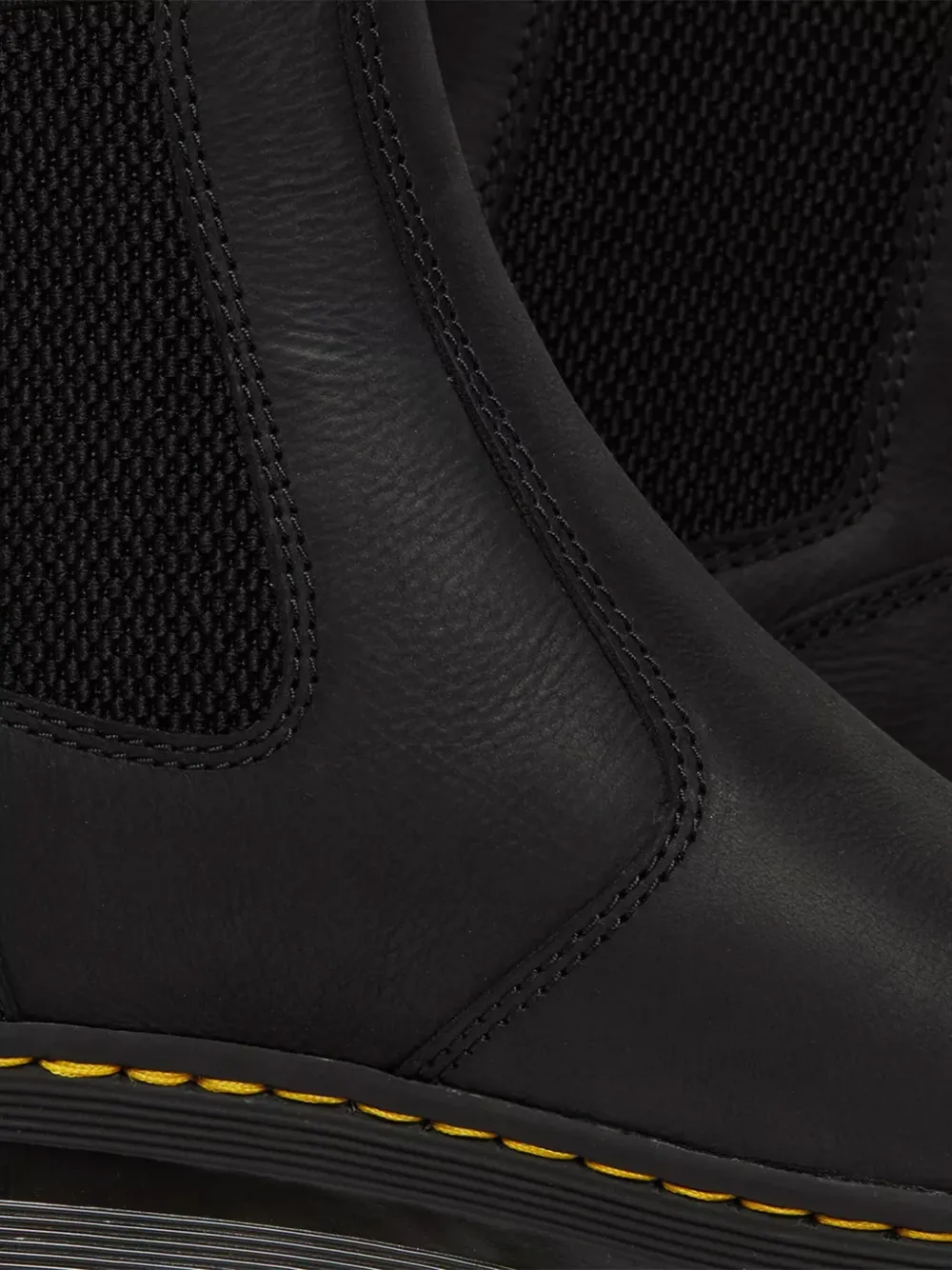 Dr. Martens elastic-panel leather boots Black