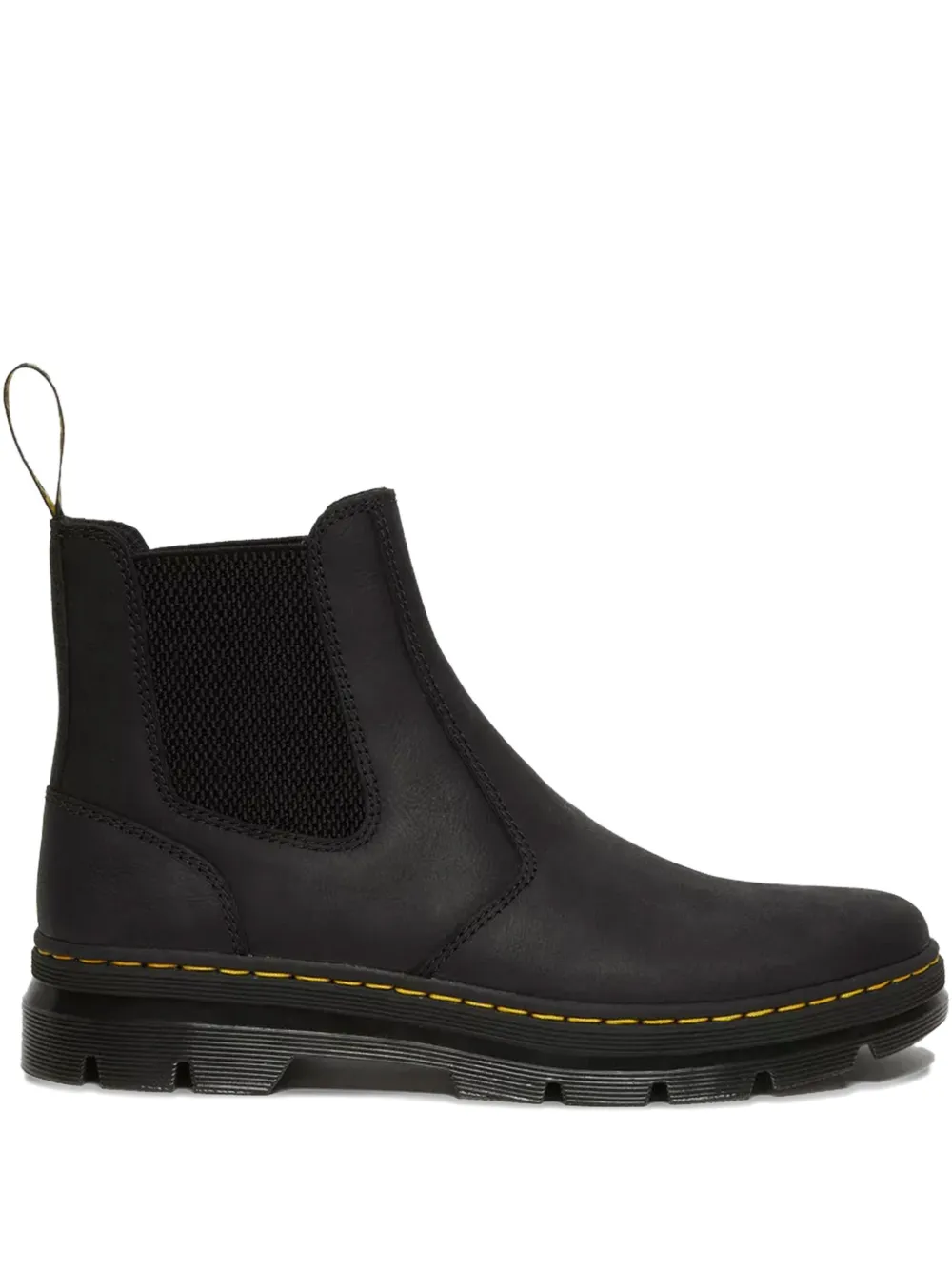 Dr. Martens' Elastic-panel Leather Boots In Black