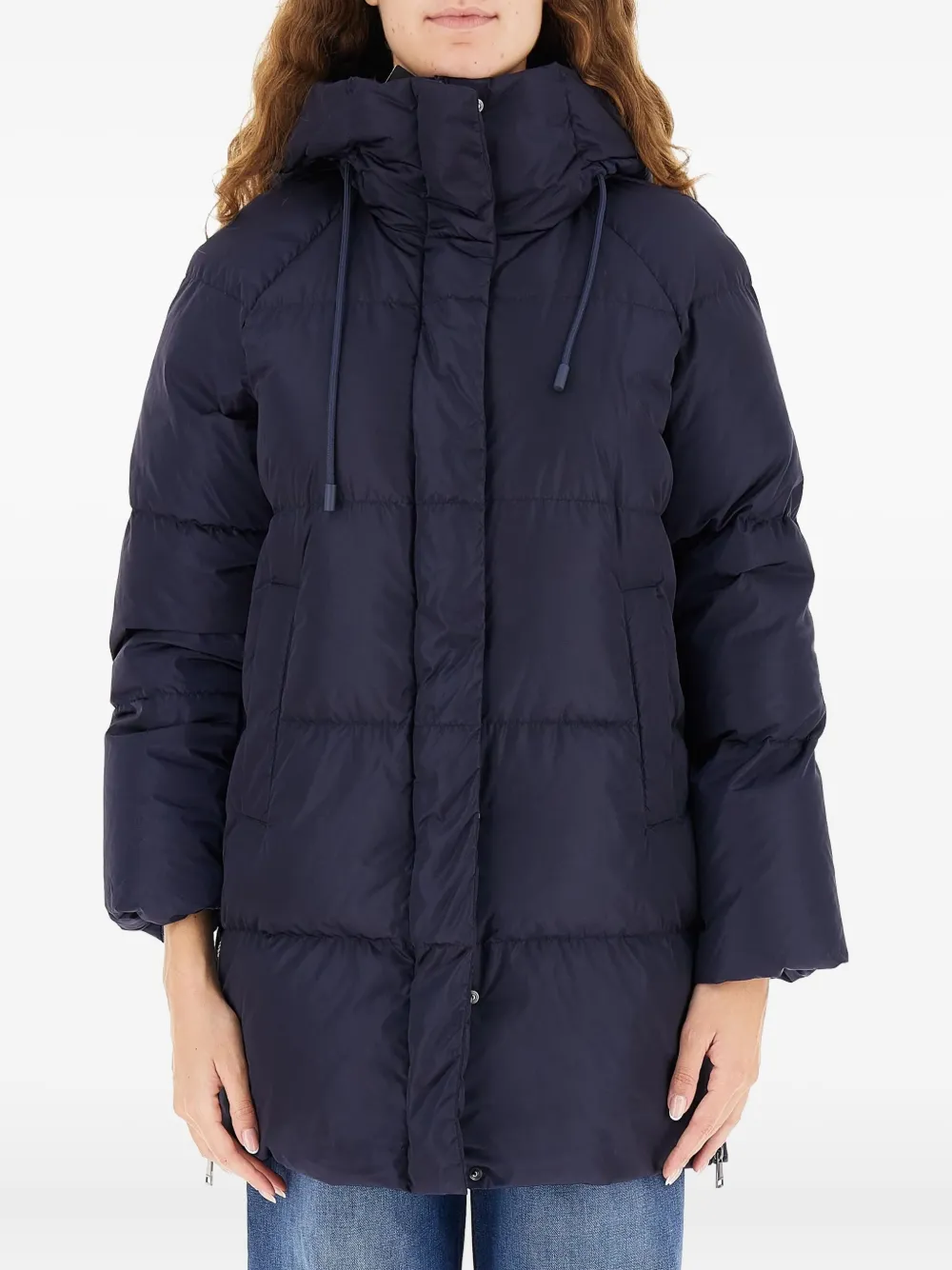 Weekend Max Mara hooded puffer jacket | Blue | Image 1