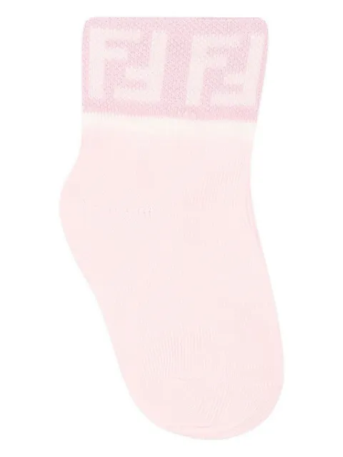 Fendi Kids logo-detail socks (pack of five)