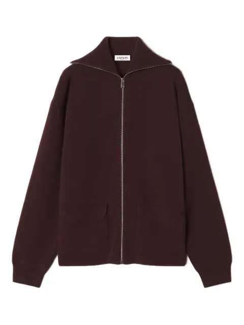Lanvin zip-fastening cashmere cardigan
