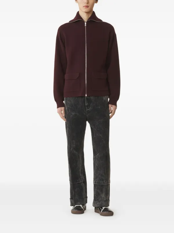 Lanvin ジップアップ カシミアカーディガン | ブラウン | FARFETCH JP