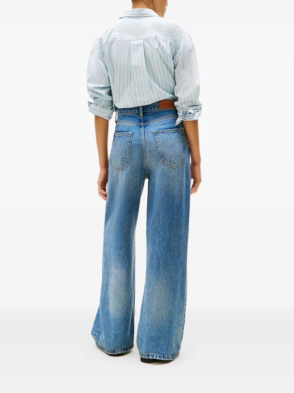 Tommy Hilfiger wide-leg jeans - Blauw