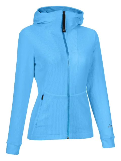 LAMUNT hooded waffle-textured jacket 
