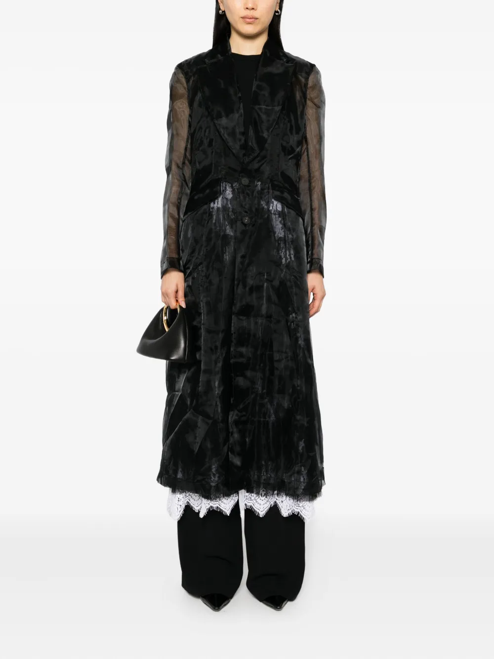 Quetsche floral-lace coat | Single Breasted Coats | Image 2