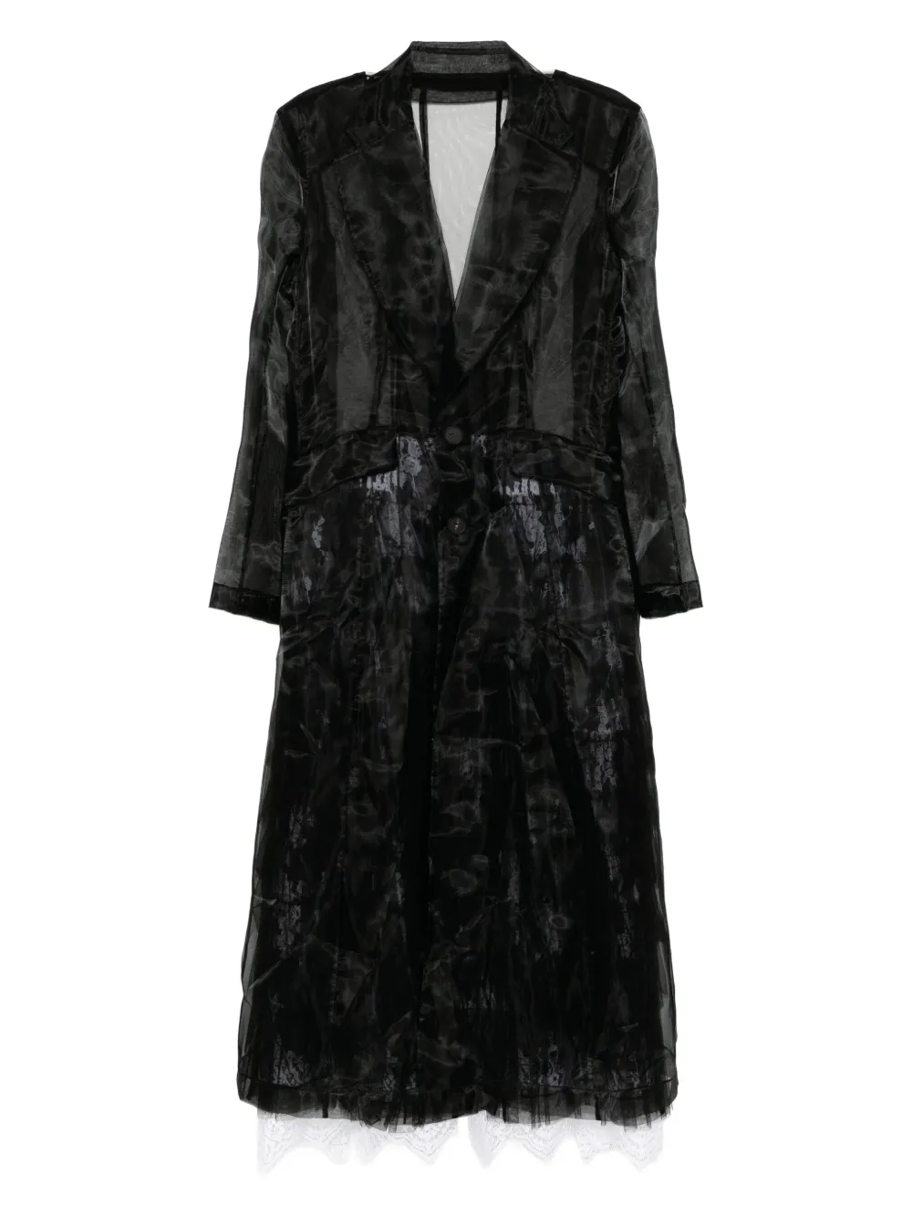 Quetsche floral-lace coat | Black | Image 1