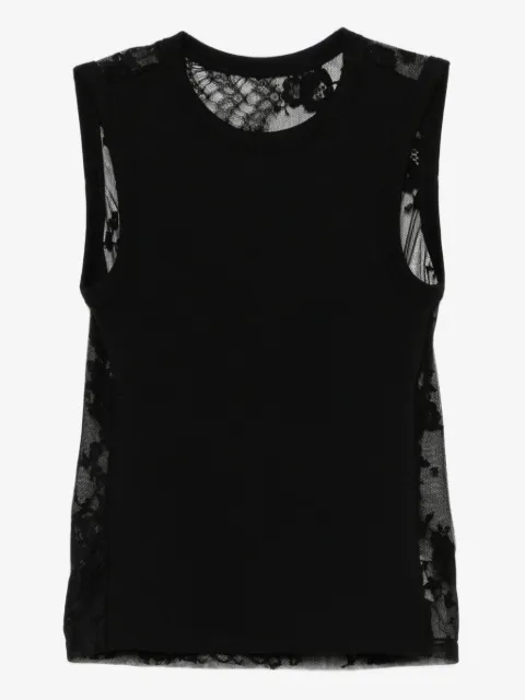 Quetsche chaleco con encaje floral
