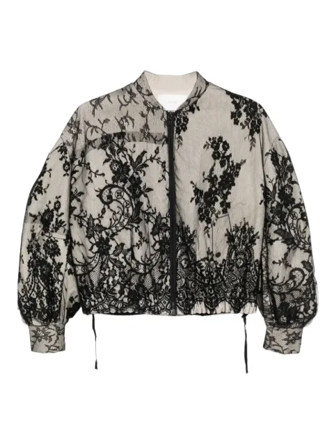 Quetsche lace bomber jacket