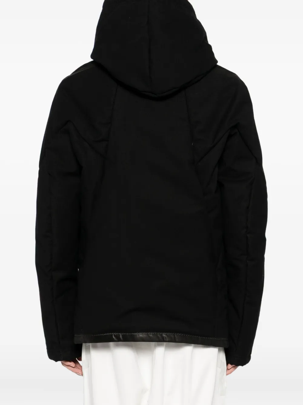 69 By Isaac Sellam Zip-up Hooded Jacket In Black