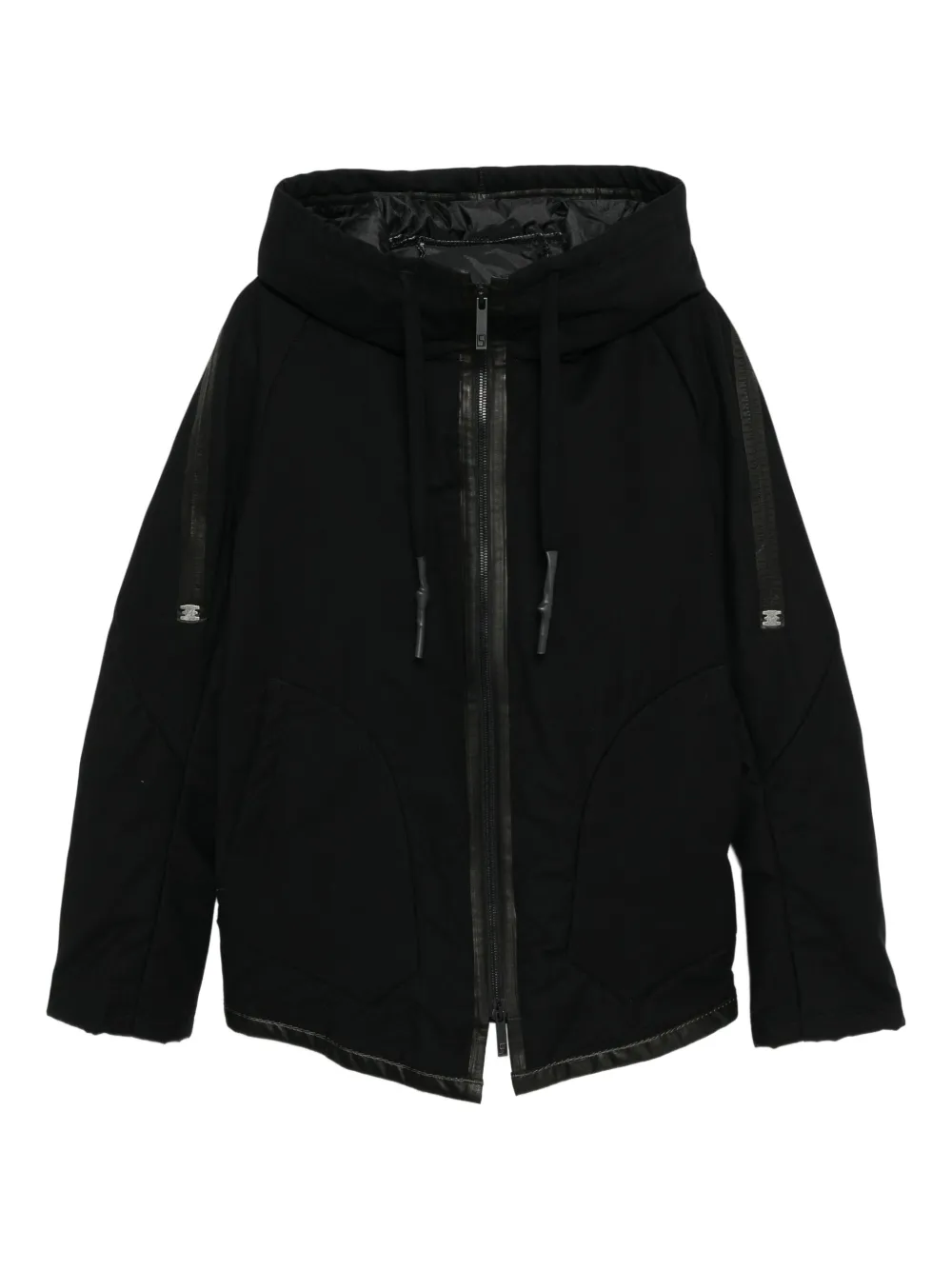 69 BY ISAAC SELLAM zip-up hooded jacket | Black | Image 1