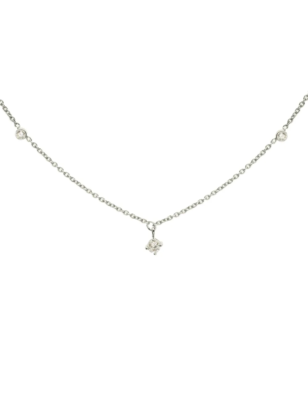 We by WHITEbIRD 18K white gold Holly diamond necklace - ホワイト We by WHITEbIRD 18K white gold Holly diamond necklace - ホワイト