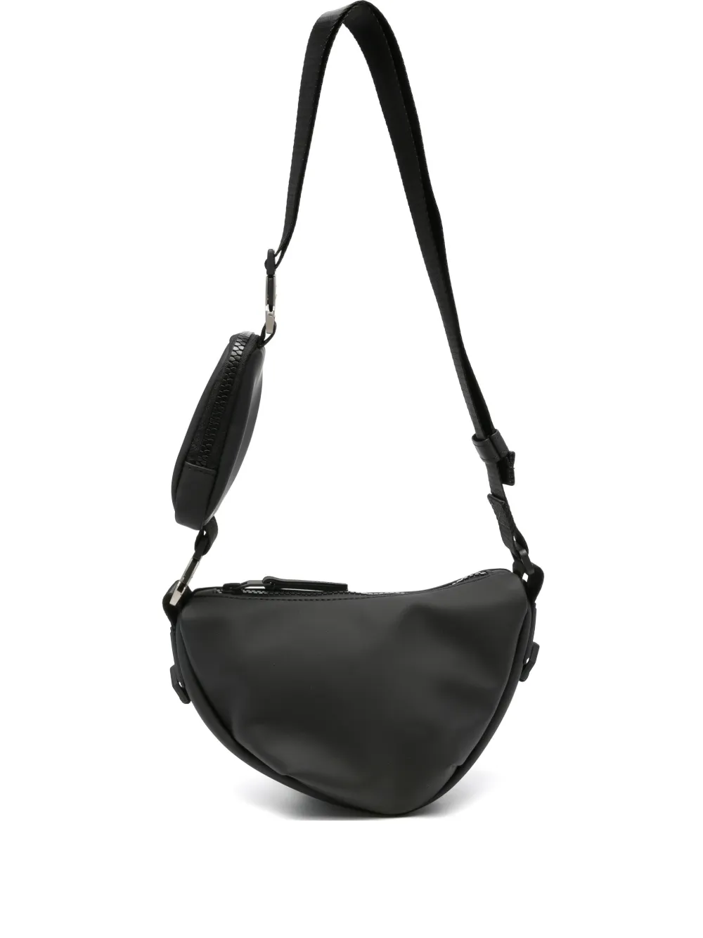 Rains curved zip-fastening shoulder bag | Black | Image 1