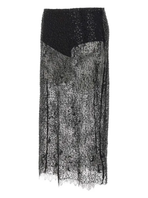 HERSKIND Risa sequin-embellished midi skirt