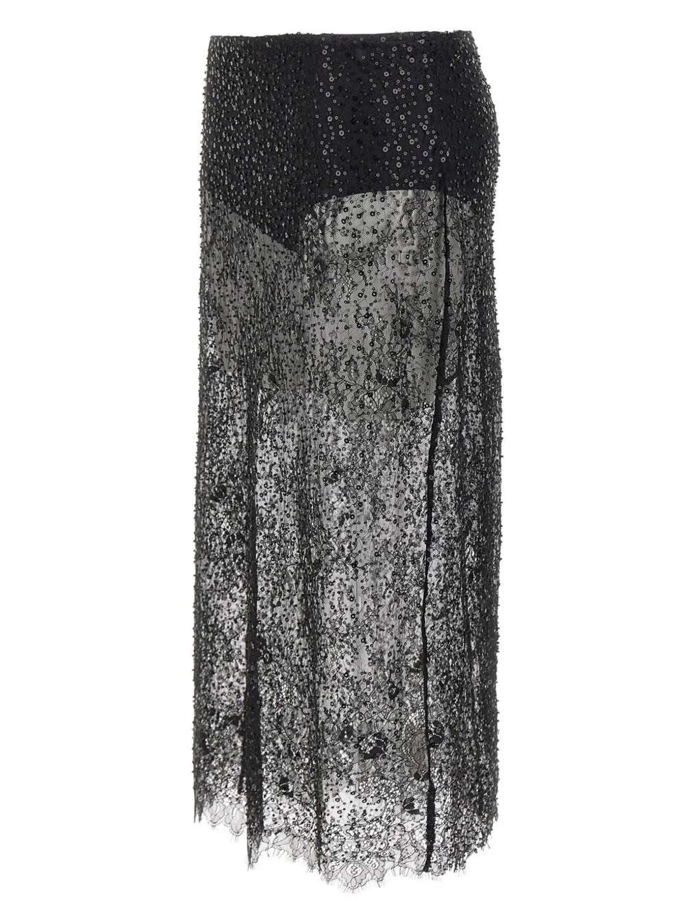 HERSKIND Risa midi-rok met pailletten Zwart