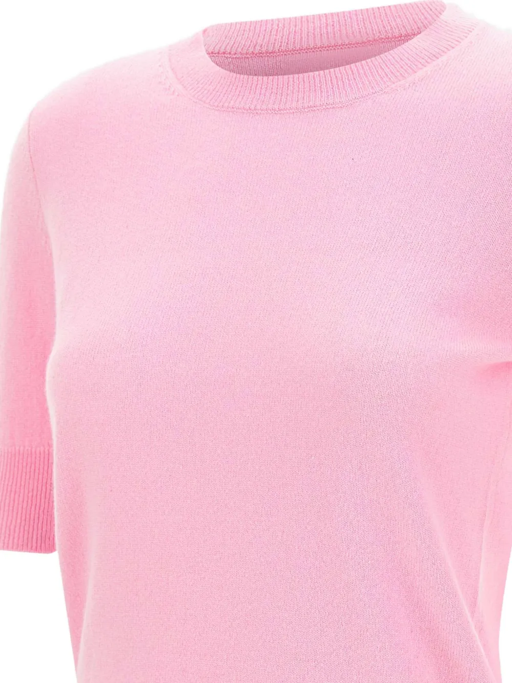 Herskind Short-sleeve Crew-neck Sweater In Pink