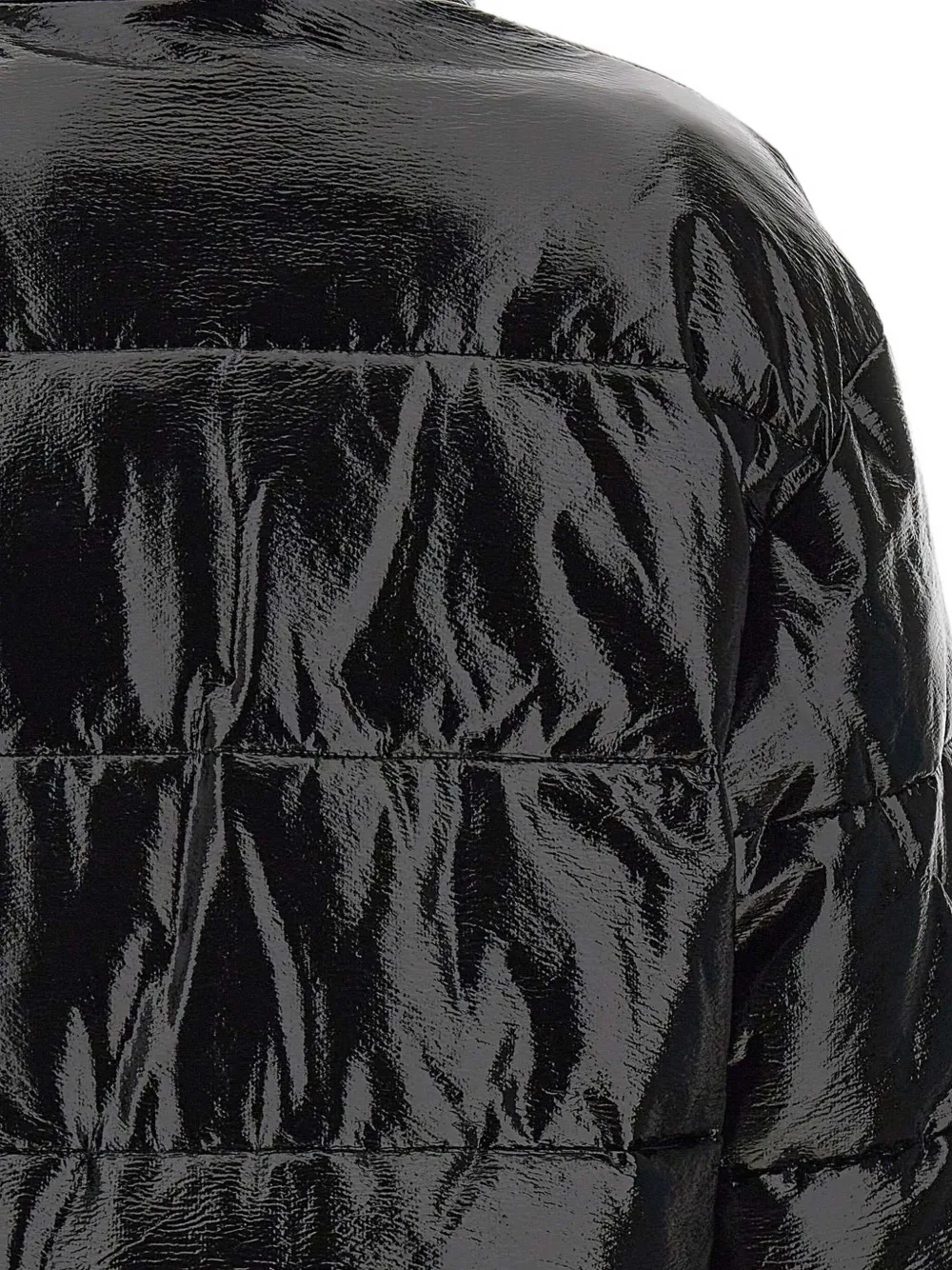 Courrèges Quilted Stand-collar Puffer Jacket In Black