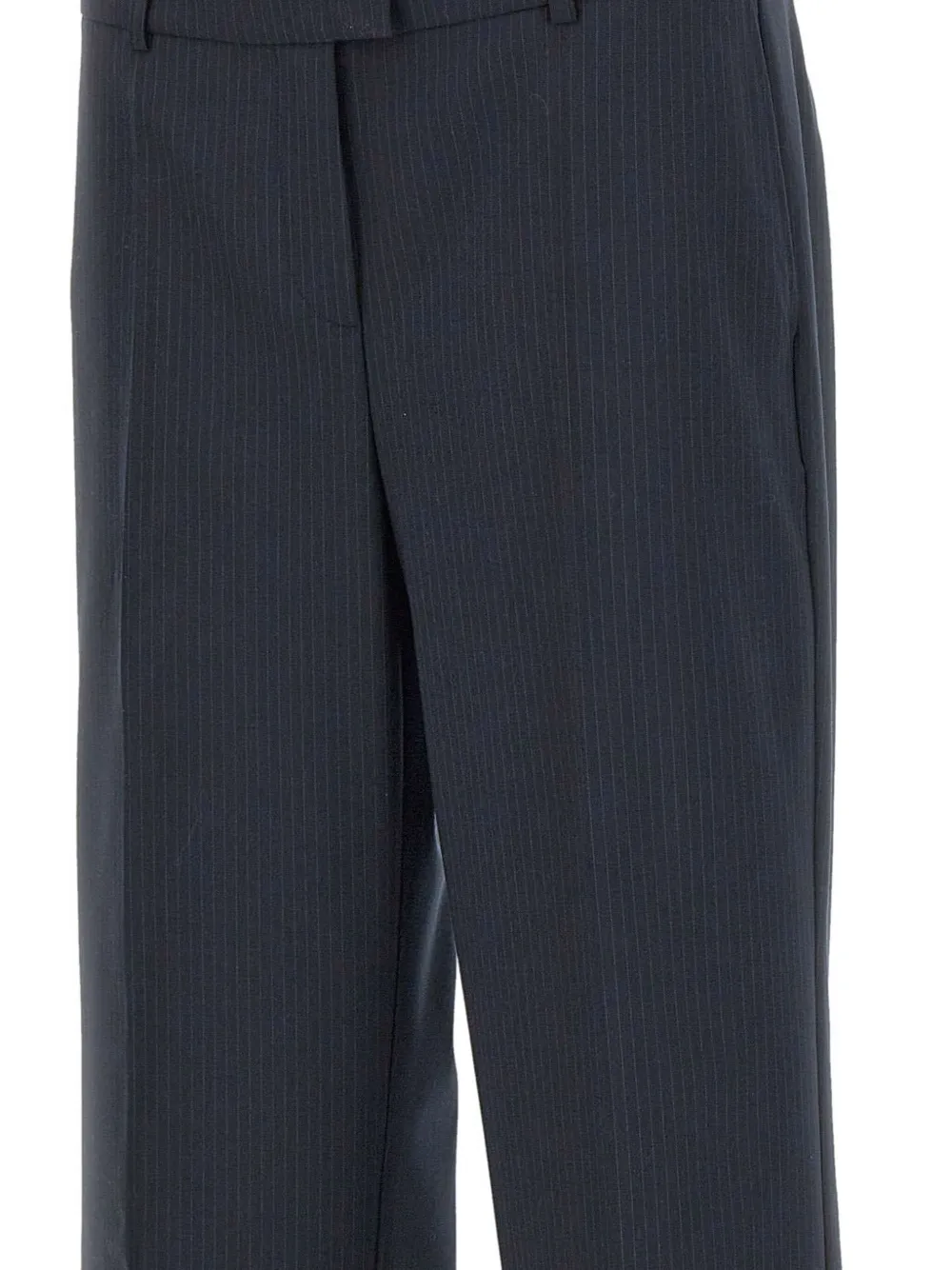 Herskind Pinstripe Straight-leg Trousers In Blue