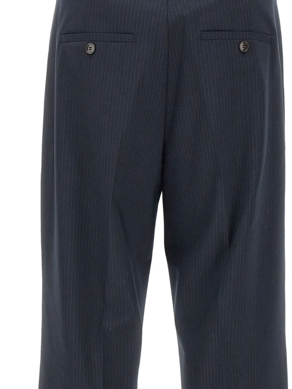 Herskind Pinstripe Straight-leg Trousers In Blue