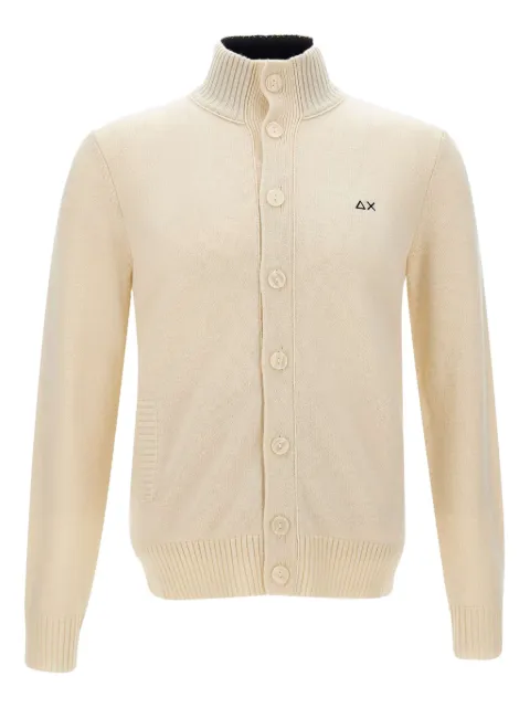 Sun68 high-neck buttoned cardigan