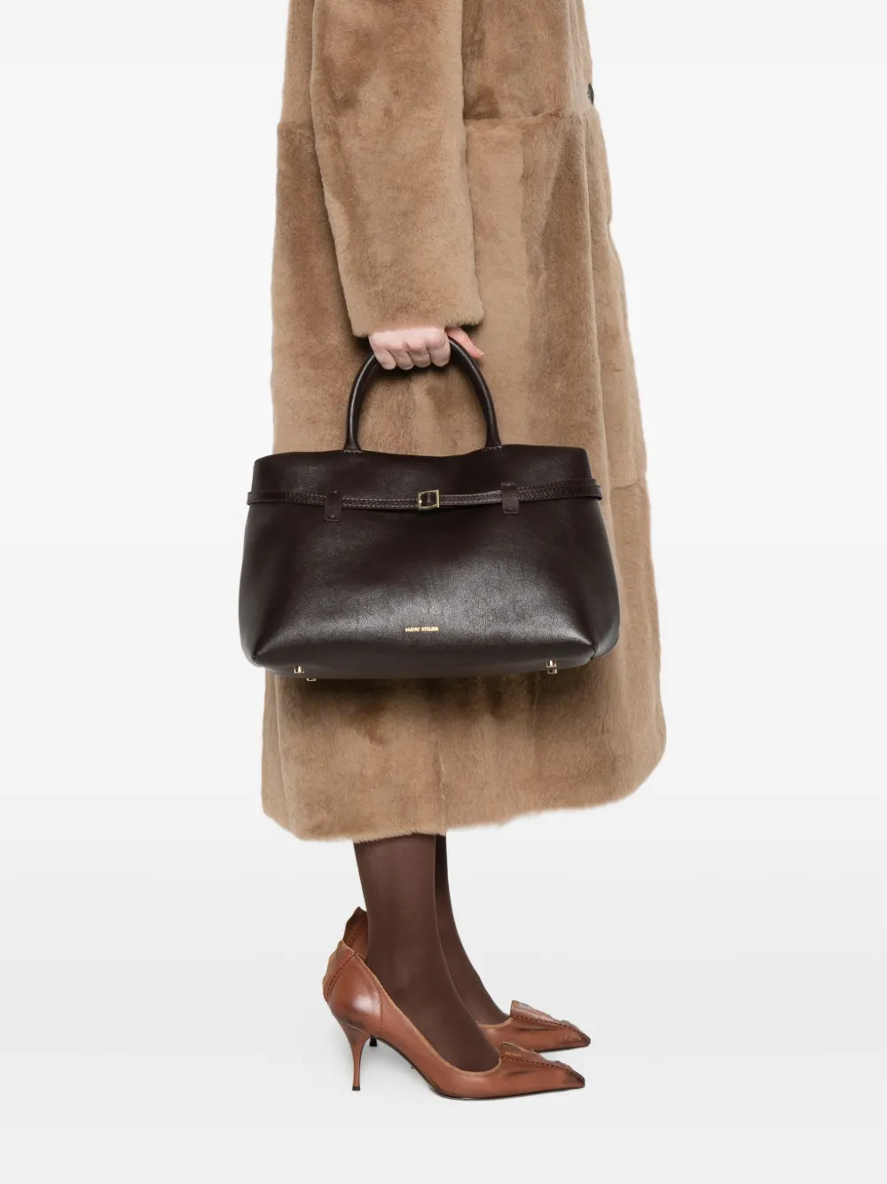 Manu Atelier Le Cambon 35 handtas - Bruin