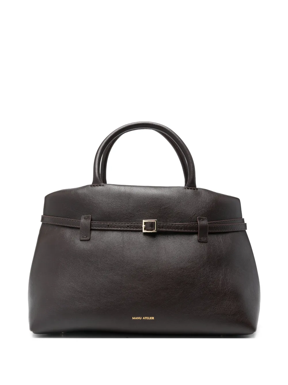 Manu Atelier Le Cambon 35 Handbag In Brown