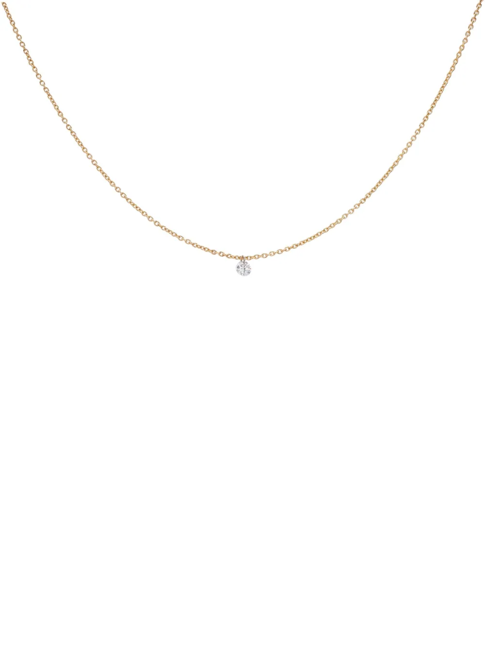 We by WHITEbIRD 18K yellow gold Emilie diamond solitaire necklace - We by WHITEbIRD 18K yellow gold Emilie diamond solitaire necklace -