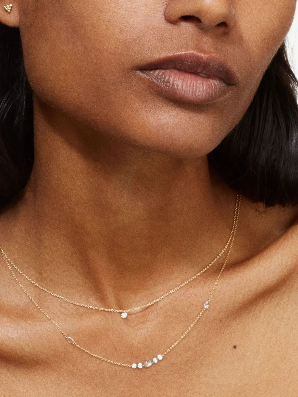 We by WHITEbIRD 18K yellow gold Emilie diamond solitaire necklace | Image 2