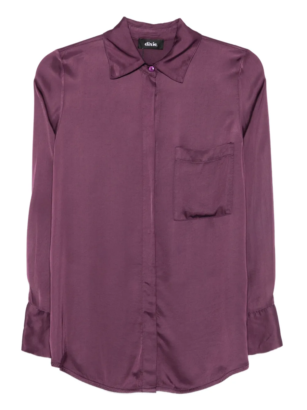 Dixie Button-down Pocket Shirt In Purple