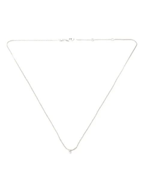 We by WHITEbIRD 18K white gold Emilie diamond solitaire necklace