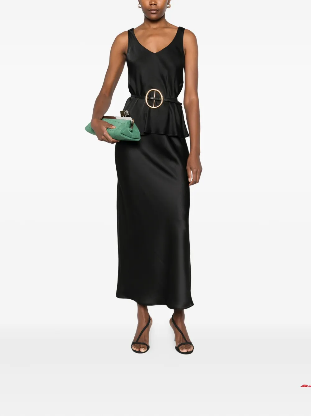 DIXIE bias-cut satin midi skirt | A-Line Skirts | Image 2