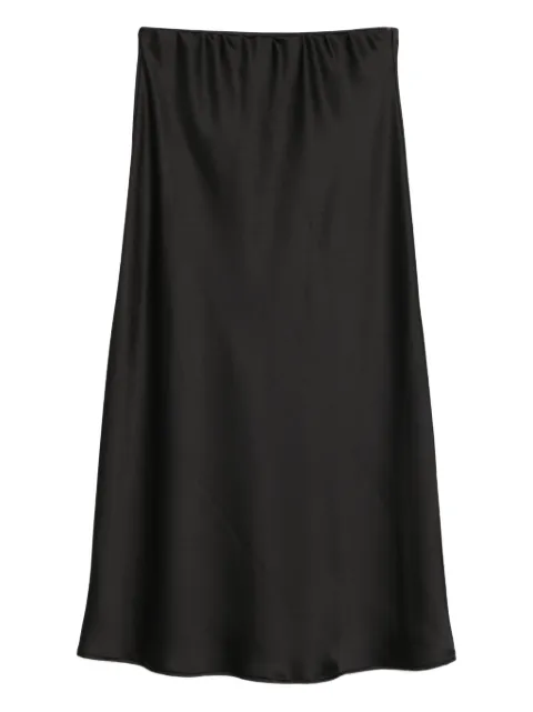 DIXIE bias-cut satin midi skirt