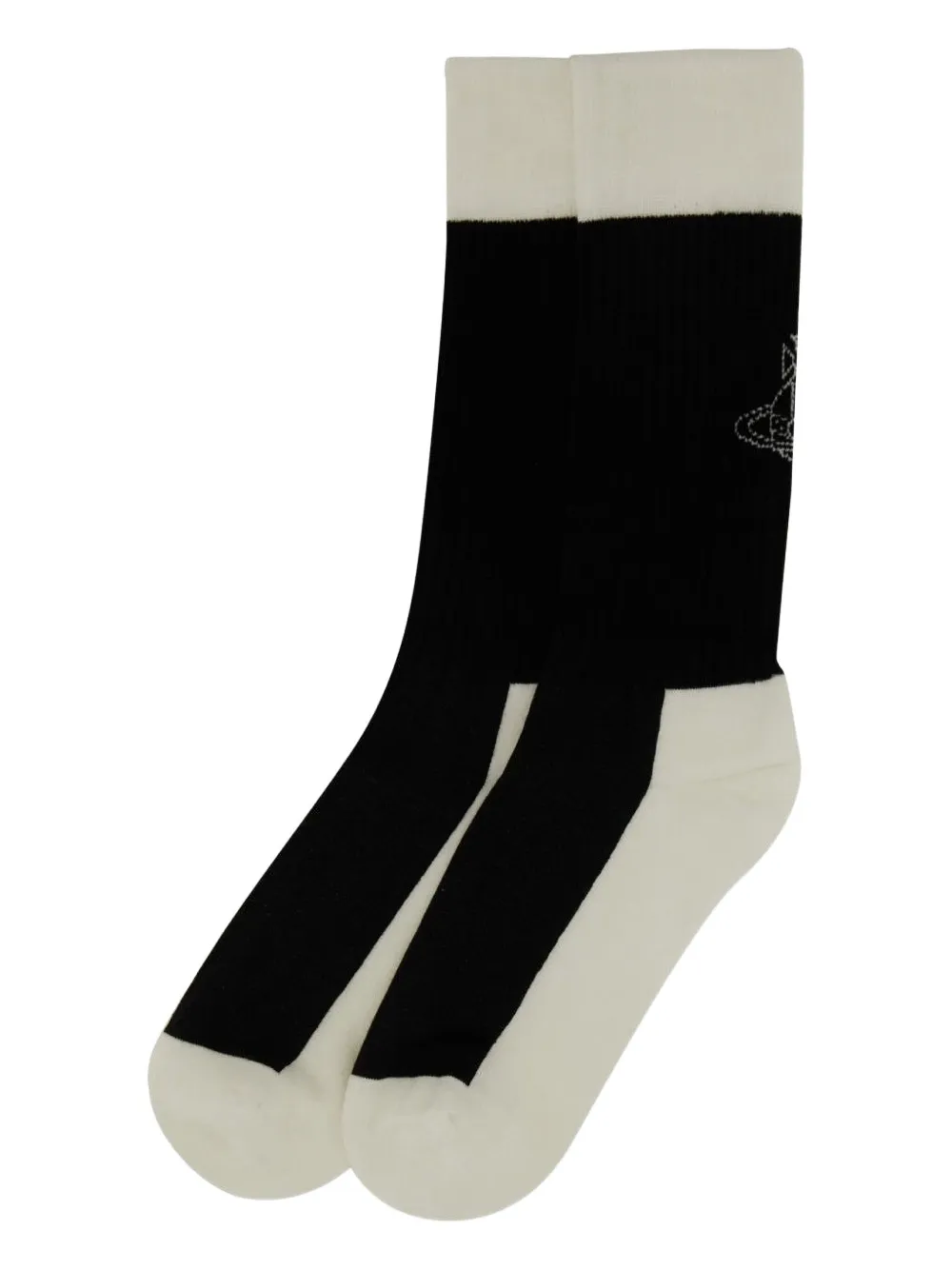 Vivienne Westwood Sporty Orb Detail Socks In Black