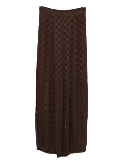 DIXIE pleated polka-dot trousers