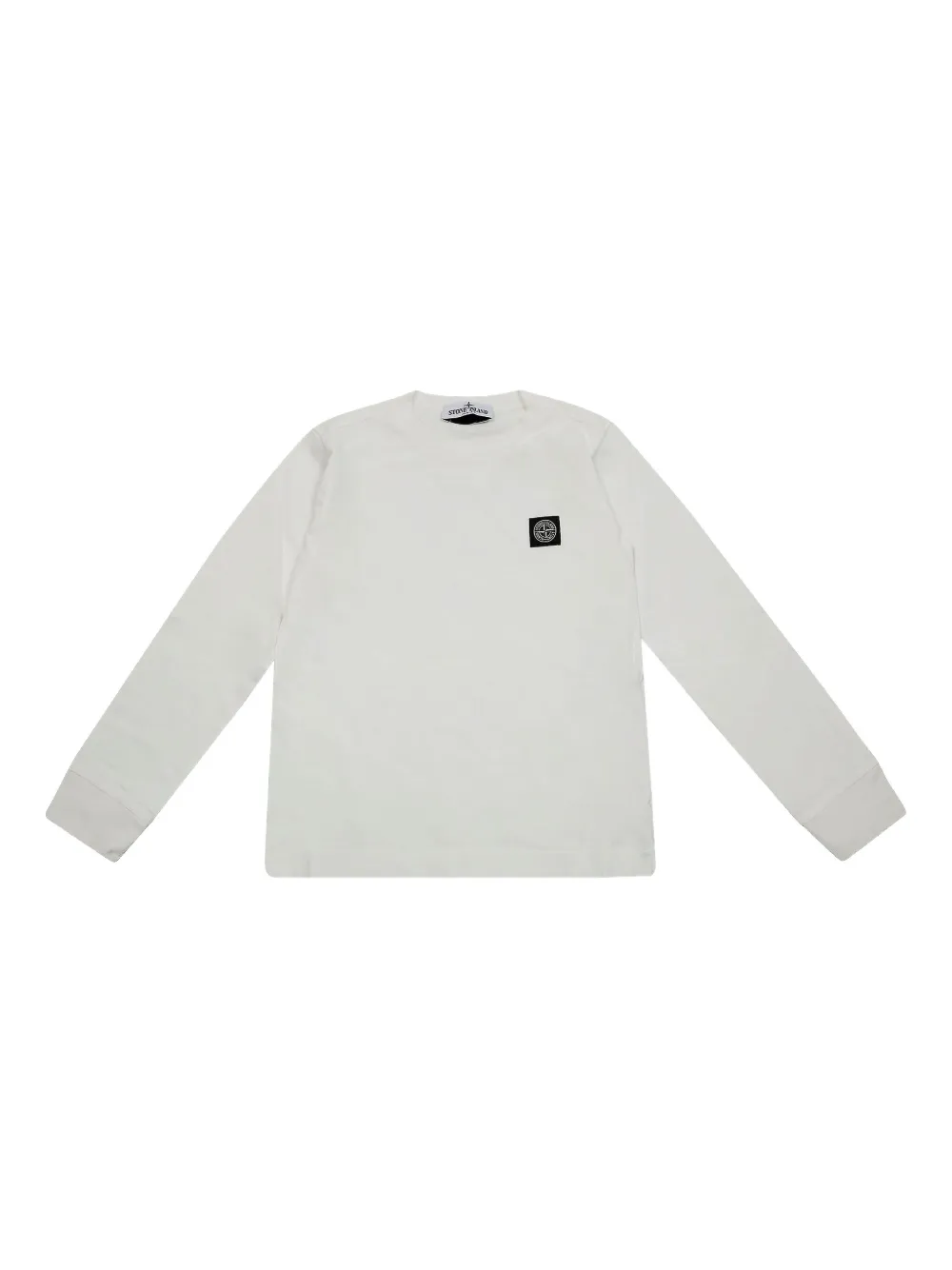 Stone Island Junior long-sleeve patch top | White | Image 1
