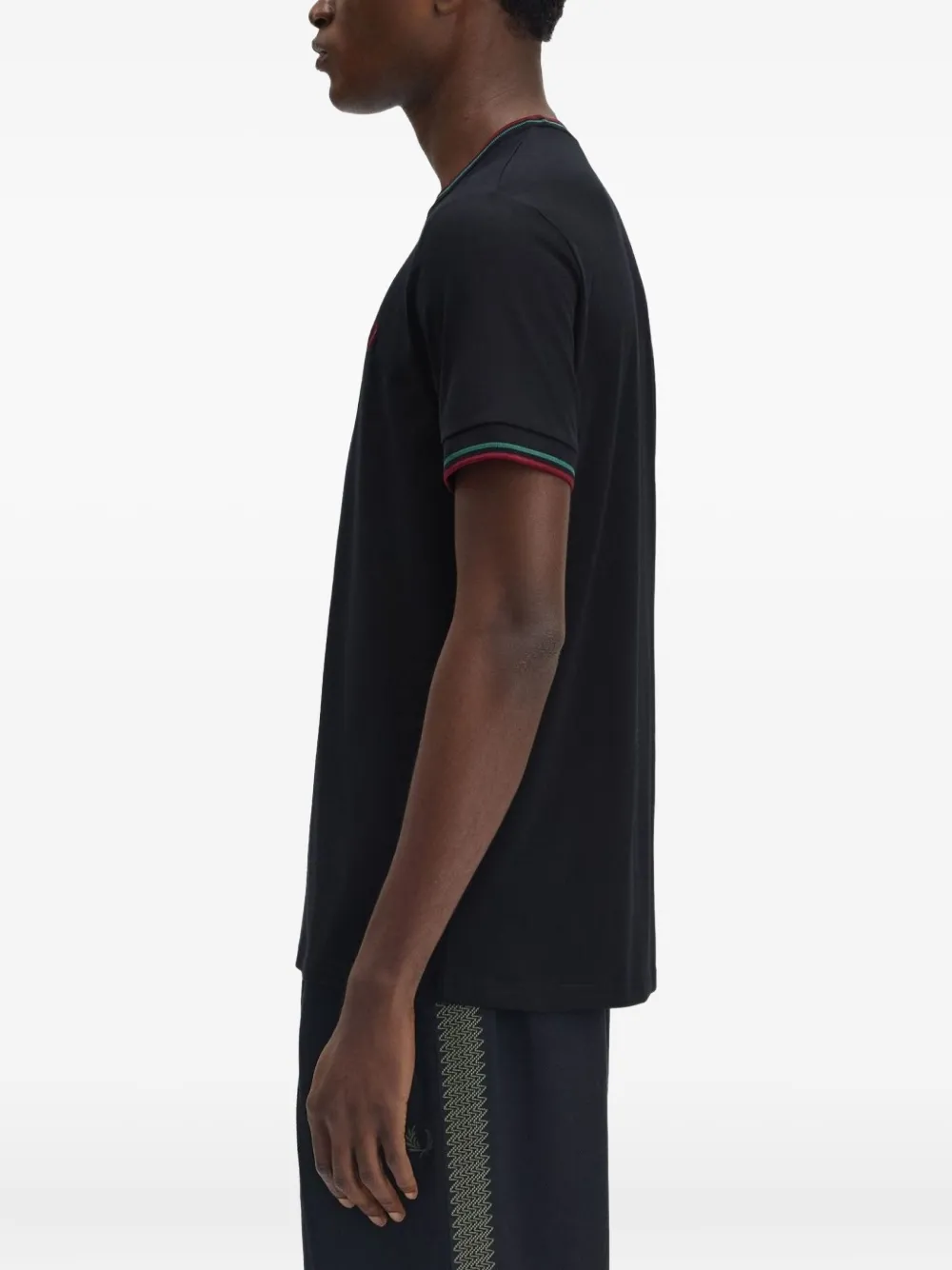 Fred Perry T-shirt met geborduurd logo Blauw