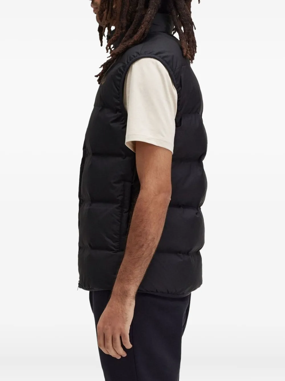 Fred Perry Bodywarmer met rits Zwart