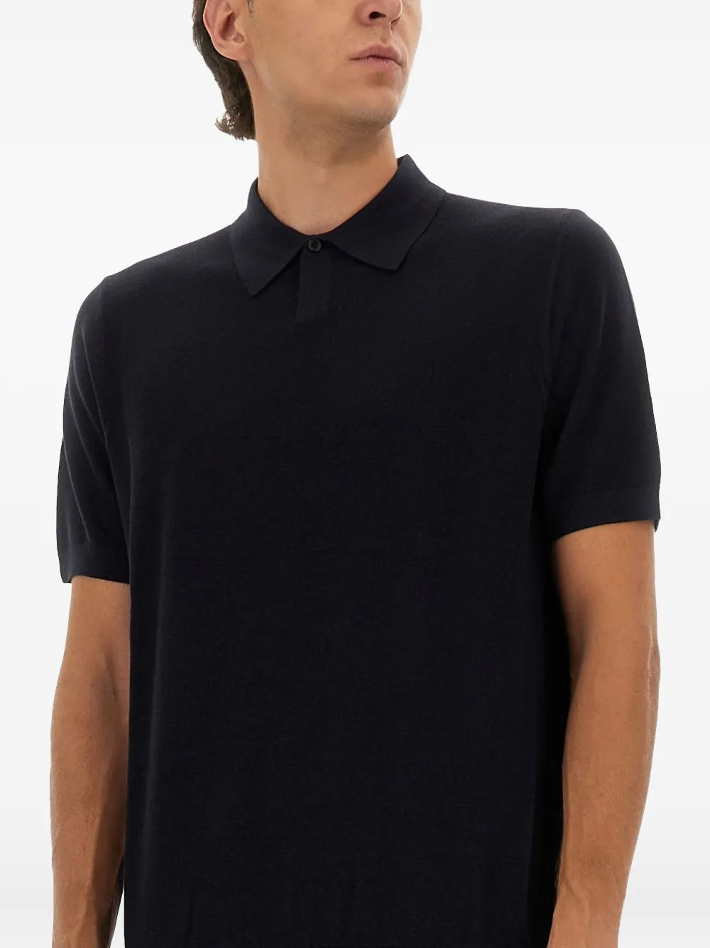 BOSS Poloshirt van scheerwol Blauw