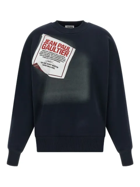 Jean Paul Gaultier label-print cotton sweatshirt