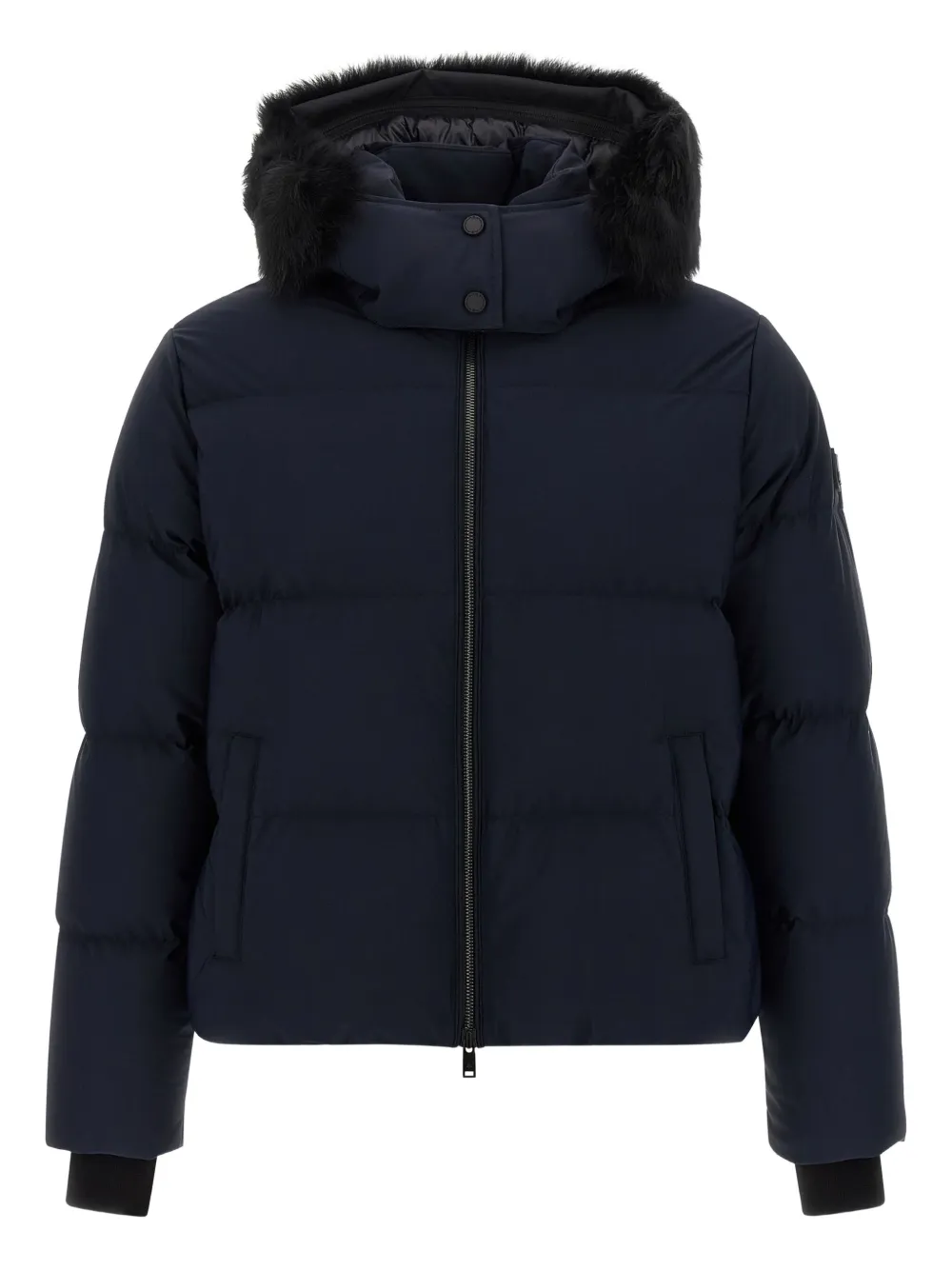 Moose Knuckles Misti fur-trimmed puffer jacket - ブルー Moose Knuckles Misti fur-trimmed puffer jacket - ブルー